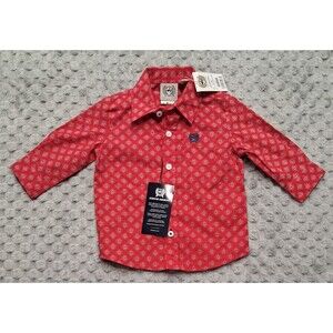 Cinch Red Printed Button-Down Toddler Shirt